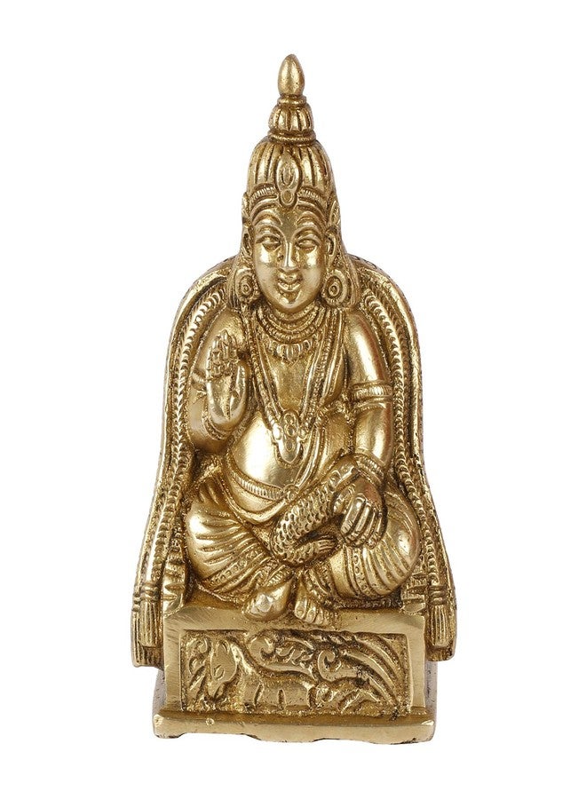 Kartique Karique Brass Kuber Murti for Home | Kubera Idol for Tijori, Locker, Safe | Vastu Decorative Items for Home & Office | Money, Mahadosh Nivaran Murti | 4.5 Inch - Image 2